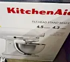 KitchenAid Classic Series K455 4.5 Quart Tilt-Head Stand Mixer - White