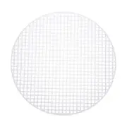 10pcs 7" Plastic Mesh Canvas Sheet 6 Count Round Blank Canvas White