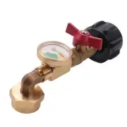 Propane Adapter 1Lb to 20Lb, QCC1 Propane Refill Elbow Adapter with Gauge a T6Y7