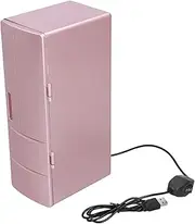 Mini Refrigerator USB Portable Heat Preservation Cold Storage Dual Use Refrigerator Home Bedroom Rose Gold