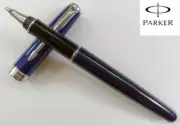 Excellent Parker Sonnet Rollerball Pen Blue Color Silver 0.5mm Blue Ink Refill