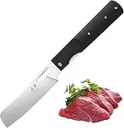 MIKI Sharp 440A Stainless Steel Blade Japanese Pocket Folding Kitchen Chef Knife Petty Knife Fruit Knife for Outdoor Camping Hunting Cooking