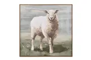 Amalfi Framed Wall Art Fluffy Little Lamb Canvas Prints Artwork Home Decor