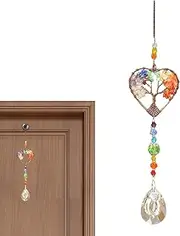 Crystal Sun Catcher, Crystal Rainbow Sun Catcher - Vista Crystal Pendant Rainbow Maker, Crystal Ball Rainbow Maker Window Decor Decor for Wall Living Room Window Garden
