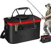 Fishing Bucket,Live Bait Bucket | Foldable Fishing Bait Bucket Minnow Bucket Water Resistant EVA Fish Live Container for Adult