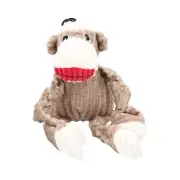 Woodland Small Sock Monkey Knottie Plush Durable Dog Puppy Toy 6x12x22cm