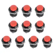 Push Button Switch SPST 1 NO Momentary Round Button 16mm / Red / 20 Pcs