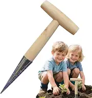 Seedling Planter Tool,Manual T-Handle Seedling Hole Digging Dibbler | Precision Planting Tools Gardening Plugger for Flowers Vegetables Tomatoes Carrots Backyard Greenhouse