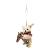 Teddy Bear Ornament on Hobby Horse by Steiff - EAN 007651