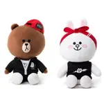 熊大現貨💕正版 韓國LINE FRIENDS 熊大 兔兔HIPHOP玩偶 坐姿娃娃30CM 絨毛玩偶娃娃