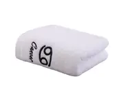 Shower Towel Thickened Lint-free Letters Embroidery Highly Absorbent Soft Cotton Face Towel Washroom Supplies -Capricorn Blue