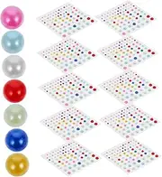 jojofuny 10 Sheets Bling Colorful Rhinestone Stickers for Face Art Self Adhesive Gems for Makeup Nail Art and DIY Crafts Premium Decorative Stickers