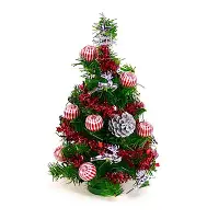 在飛比找Yahoo奇摩購物中心優惠-交換禮物-摩達客 迷你1尺(30cm)裝飾綠色聖誕樹(銀松果