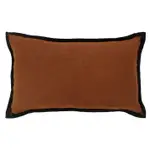 [James Lane] Sara Linen Cushion Coffee - 55cm x 35cm