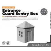 HO Scale 1/87 Scene Model Entrance Guard Sentry Box
