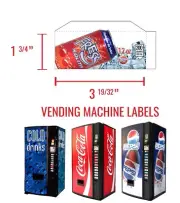(1) Vending Machine Label - Fress Kolita - 12 oz - Vend Label - Flavor Strip