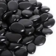10LB Rock, Small River Stones Pebbles for Plants, Vases, 10lb Black