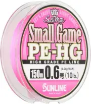 SUNLINE PE Line SaltiMate Small Game PE-HG 150m 10lb ‎#0.6 Pink Braided 532797