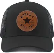 [Eachnice] Daddy to Be Dad in The Street Daddy in The Sheets Hat Daddy Leather Patch Baseball Cap Gifts for Him Father's Day Birthday