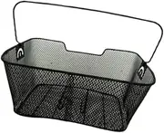 ａ aternee Bicycle Rear Basket Wire Basket Heavy Duty Metal with Handle Storage Bicycle Accessories for Hiking Carrying Grocery Biking