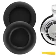 Geekria Protein Leather Ear Pads for Technics RP-DH1200 DJ Headphones (Black)