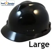 MSA V-Gard Large JUMBO Cap Style Hard Hat - Black