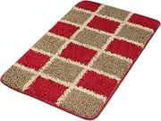 Door Mat Indoor - Waterproof Mats for Floors - 50 X 80 cm, Red Door Mat - Non Slip Washable Small Runner Rug Floor Mats for Kitchen