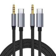 Type C USB C to 3.5mm Aux Audio Cable Headphone Adapter for iPhone 16 15 Samsung