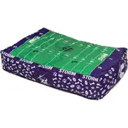 NRL Melbourne Storm Pet Bed Dog 80x60cm Rectangle Comfort Cushion Lounger Nest