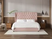 My Style Winged Headboard & Slimline Base - Super King / Rosewater / Standard Base