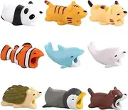 Cable Connector Protector, 9 Pack Animal Cable Protector, Data Cable Protector, Cute Protectors, Animal Cable Accessories, Protection for Charging Cable