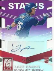 2015 Panini Elite Baseball Lane Adams Die Cut Rookie Auto Card RC 58/99 Braves