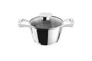 Bugatti Italy 1L/16cm Stainless Steel Casserole With Glass Lid