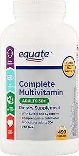 [Equate] Adults 50+ Complete Multivitamin/Multimineral Supplement Tablets, 450 Ct