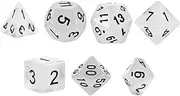 SUPVOX 1 Set Luminous Polyhedral Dice Number Dice for Board Games Portable Trpg Game Accessories