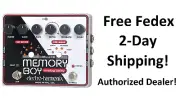 New Electro-Harmonix EHX Deluxe Memory Boy Analog Delay Tap Tempo Effect Pedal