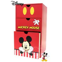 在飛比找Yahoo!奇摩拍賣優惠-♥小公主日本精品♥迪士尼 米奇mickey桌上收納三層櫃大容