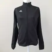 Adidas Climalite Women's Tiro 17 Training Thumbholes LS Jacket Black/White Sz S