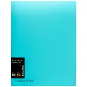 ColourHide Fixed Display Book 40 Sheets Aqua