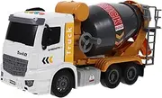 COMNESTBI Simulation Mixer Truck Toy with Engineering Vehicle for Boys and Girls Educational Play Truck Compact Design for Hands Model for Imaginative Play