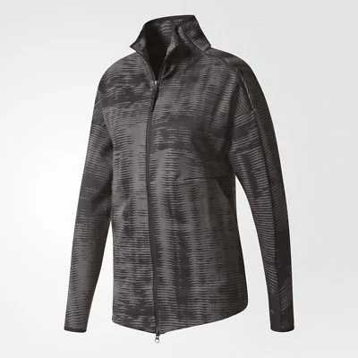 Adidas ZNE PULSE COVER-UP Track sweat shirt Top Jacket firebird Women size L nwt