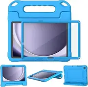 [Suplik] Kids Case for Samsung Galaxy Tab A9 Plus 11 Inch 2023 (SM-X210/X216/X218), Galaxy Tab A9+ 11" Case with Screen Protector, Durable Shockproof Lightweight Handle Stand Cover for Kids, Blue