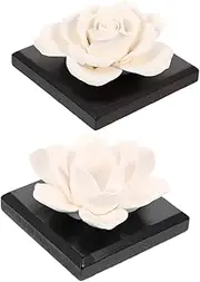 KONTONTY Ceramic Diffuser for Essential Oils Car Perfume Ornaments Aromatherapy Purifier