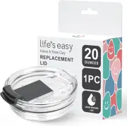 Lid for 20 Oz Mug Only - Splash-Proof, Leak-Proof, Spill-Proof - Screw-In Desig