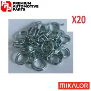 X20 Can Am Mikalor Petrol Pipe Clips 14mm Double Wire