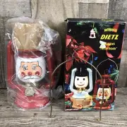 Vintage Dietz Christmas Santa Claus Battery Operated Lantern Light New