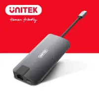 在飛比找momo購物網優惠-【UNITEK】Type-C 轉HDMI/ VGA/ 網卡/