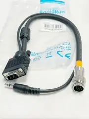 RapidRun 60048 VGA 3.5mm Multi Format Flying Lead 1.5FT Video/Audio Cable