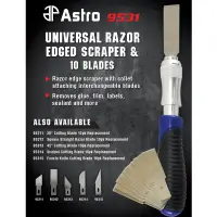 在飛比找蝦皮購物優惠-萬用刮刀組 含10片刀片 ASTRO 9531 Razor 