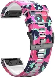 [RAYESS] 22 26mm Wristband Strap for Garmin Fenix 7 7X 5 5X 6 6X Pro Epix 935 Smart Watch Printed Sport Quick Release Silicone Watchband